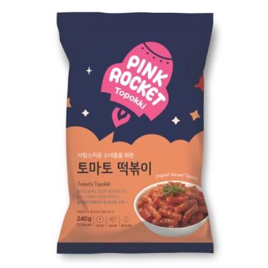 Imagem de Topokki Bolinho de Arroz Coreano Instantâneo sabor Tomate Pink Rocket Pouch - 240 gramas