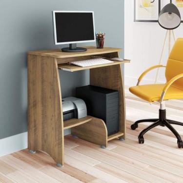 Imagem de Mesa Escrivaninha para Computador com Prateleira Retrátil Pixel - ARTE