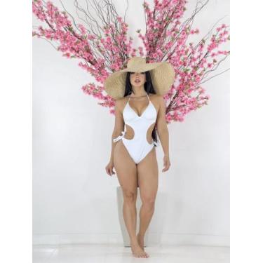 Imagem de Maiô Biquini Body Engana Mamãe Proteção Uv - Modella, Branco, G