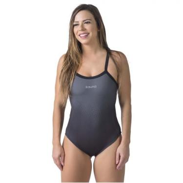 Imagem de Maiô water tech preto e chumbo kauna swim, G
