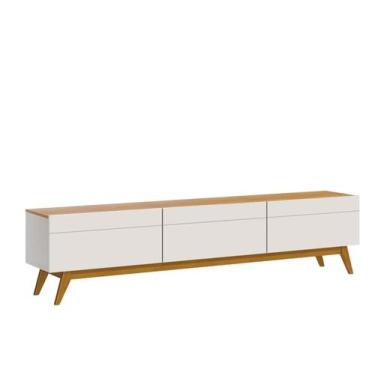 Imagem de Rack Bancada Smart Estante Home Sala De Estar Tv 75 Polegadas 3 Gaveta