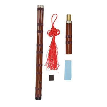 Imagem de Flauta Chinesa, Flauta Vertical de Bambu Dizi Instrumento Tradicional Chinês para Desempenho de Jogo (F tecla)
