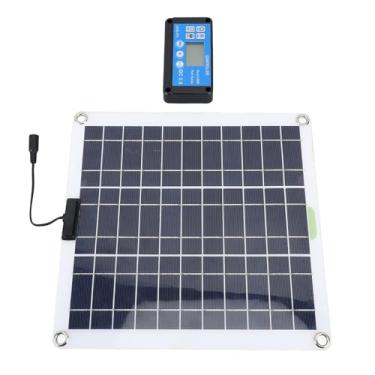 Imagem de Kit de Painel Solar de 200w, Poderoso Carregador de Silício Monocristalino Com 10 Em 1 Em 1 Clipe de Bateria de Monitoramento Fácil Controlador Azul