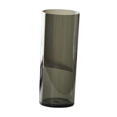 Imagem de WeiLaiKeQi Organizador de desktop de vaso de vaso de flores acrílico Arranjo floral para lareira Cozinha de escritório de casamento em casa, Mouth 10 Cm H 25 Cm