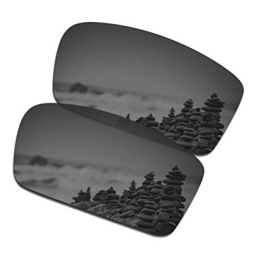 Imagem de SmartVLT Lentes de substituição masculinas pretas cromadas para óculos de sol Oakley Twitch
