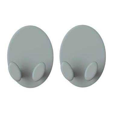 Imagem de Vaveren 2pcs Racket de tênis montado na parede Badminton Racket ganchos, Cinza