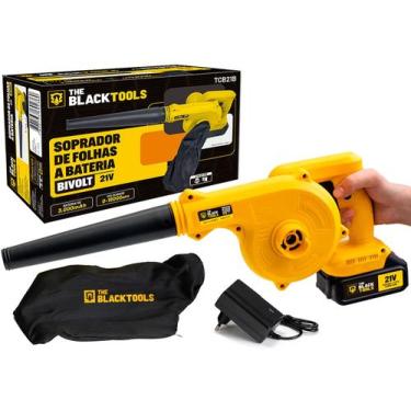 Imagem de Soprador De Folhas A Bateria 21v Aspirador Elétrico Com Saco Coletor 1