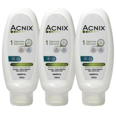 Imagem de SABONETE ANTIACNE ACNIX 100ml NATUFLORES 3un