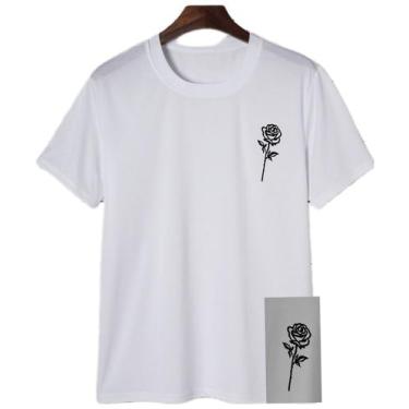 Imagem de Camiseta Streetwear Masculina Logo Rosa Gráfico Básica - Sem marca, Br