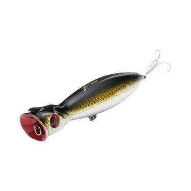 Imagem de Iscas De Pesca TopWater Flutuantes Popper Iscas Duras Wobblers 8cm 10c