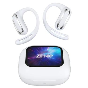 Imagem de ZIHNIC Fones de ouvido de tradução multimodo S16A com tradução em tempo real, tela sensível ao toque de LED inteligente, som cristalino, à prova d'água IPX5, perfeito para viagens e reuniões de