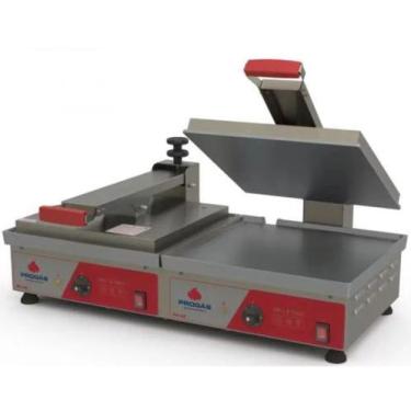 Imagem de Chapa Sanduicheira Grill Elétrico Duplo Alumínio PRA-45E 127V - Progás