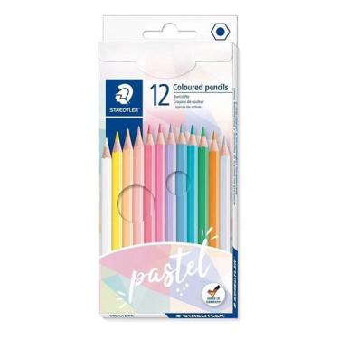 Imagem de Lapis De Cor Tons Pastel 12 Cores Coloured - Staedtler