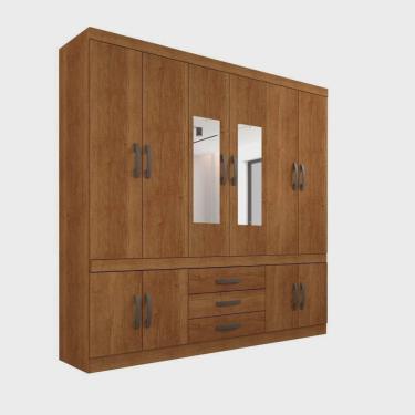 Imagem de Roupeiro New Parma com Espelho Sallêto cinamomo