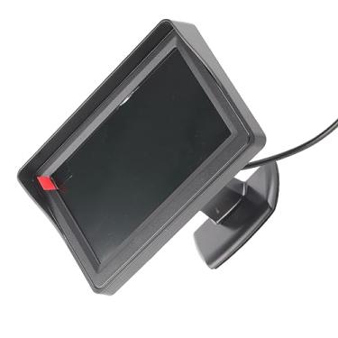 Imagem de 4,3 Polegadas Colorido LCD Visor Traseiro Monitor de Câmera de Câmera Monitor de Carro à Prova D'água Com Entrada de Vídeo Bidirecional, Compatível Com o Receptor VCD STB da