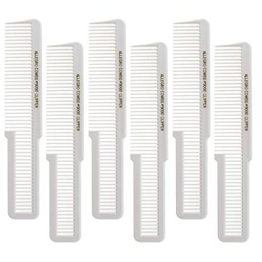 Imagem de Allegro Combs 9000 pentes de corte de tosquiadeira pentes para misturar pentes desbotados, pacote com 6 (branco)