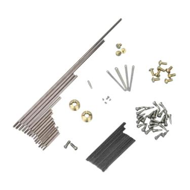 Imagem de menolana Kit de reparo de saxofone alto, conjunto de parafusos, acessórios para instrumentos musicais de de madeira, manutenção de reposição Sax Repare