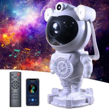Imagem de Projetor De Galáxia C/ Controle E Caixa De Som Estrela Astronauta Lumi