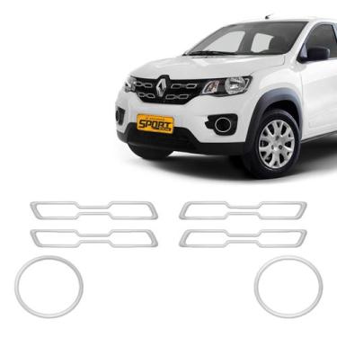 Imagem de Adesivo Moldura Kwid 2018 Até 2022 Aplique da Grade/Farol - SPORTINOX,