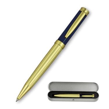 Imagem de Caneta esferográfica de luxo, caneta esferográfica retrátil para escrever, suporte giratório com tinta preta, melhor escolha de presente para homens e mulheres, bolígrafo de escritório para trabalho,