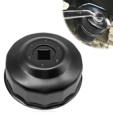 Imagem de SYudwen Chave de tampa de filtro de óleo ATV preta de 65 mm, compatível com RZR XP 2019-2020, Ranger 500 2017-2022, RZR XP Turbo 2016-2021, ACE 900 2016-2019, Gerneral 100 2016-2023 etc, substitui OE