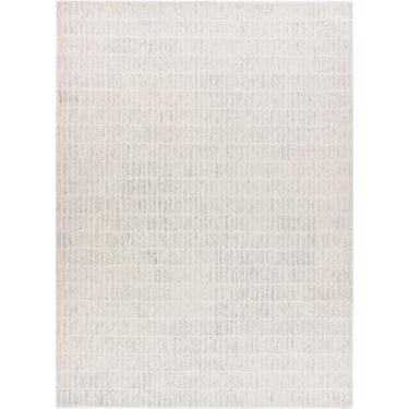 Imagem de Restoration and Renovation Tapete de área de lã premium importado feito à mão Capitola Space Dyeing - Design moderno exclusivo para sala de estar, quarto e sala de jantar (2,6 x 3,5 m, cinza)