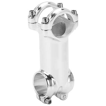 Imagem de Meijun Silver Road Bike Stem Bicycle Haste para 31.8x80mm para 28,6 mm Frente Fork Cramp de alta qualidade Alumínio