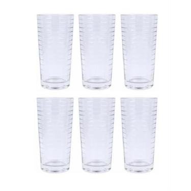 Imagem de Jogo com 6 copos de vidro tower 250ml - class home