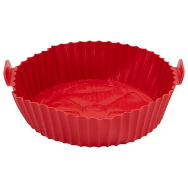 Imagem de Forma Air Fryer Silicone Antiaderente Reutilizável Para Fritadeira Mic