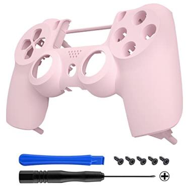 Imagem de eXtremeRate – Capa de proteção frontal macia para PlayStation 4 PS4 Pro Slim Controller CUH-ZCT2 JDM-040 JDM-050 JDM-055, Sakura Pink
