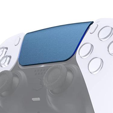 Imagem de eXtremeRate Metallic Regal Blue Replacement Touchpad Cover Compatible with ps5 Controller BDM-010 BDM-020 BDM-030 BDM-040 050, Custom Part Touch Pad Compatible with ps5 Controller -Without Controller