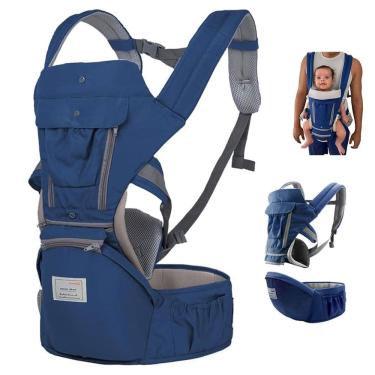 Imagem de Canguru Carregador Bebe Criança Deitado Sentado Bolso Alça Ergonomica Ajustavel Passeio Viagem Confortavel Pratico Suporte Resistente Seguro