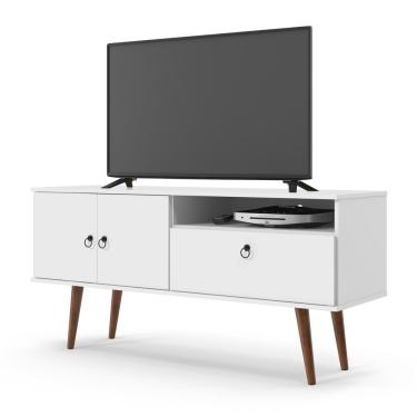 Imagem de Rack Brito Para Tv De Até 52 Patrimar Branco