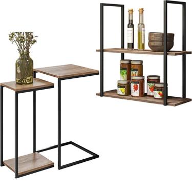Imagem de Kit Mesas Laterais E Prateleira D01 Design Demolição