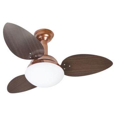 Imagem de Ventilador De Teto Venti-Delta Jet Cobre Com 3 Pás Marrom Linha Decoratica 220V