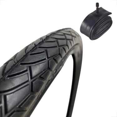 Imagem de Pneu Bicicleta Shiver tipo praieiro Aro 24 X 1.95 + Camara de ar aro 24 shiver bico grosso