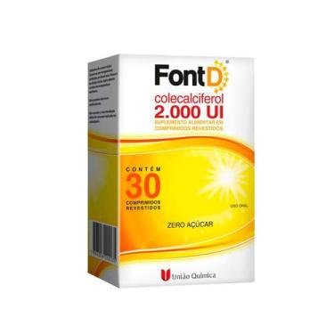 Imagem de Vitamina D Font D 2.000UI c/ 30 cápsulas - União Química - UNIAO QUIMI