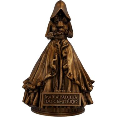 Imagem de Estátua Pombagira Maria Padilha do Cemitério Imagem Umbanda Candomblé (Cor Cobre Antigo)
