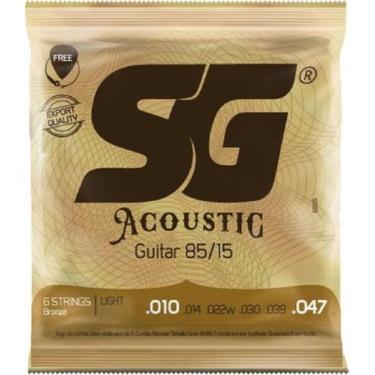 Imagem de Encordoamento de Aço para Violao 010 Bronze 85/15 LIGHT - Sg - Izzo