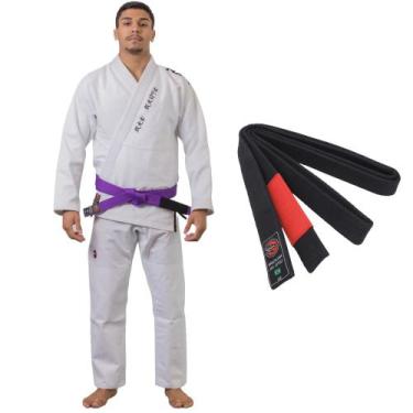 Imagem de Kimono Jiu Jitsu Trançado Reforçado Naja Hanzo Adulto Branco Unissex +
