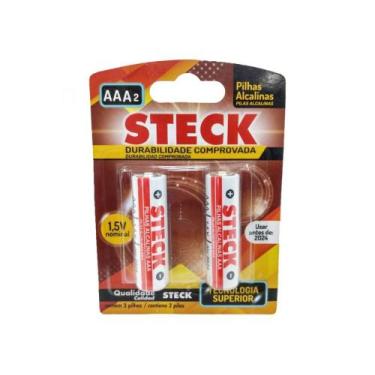 Imagem de Pilha Steck Alcalina Aaa 2Pcs Blister
