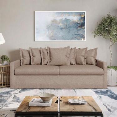 Imagem de Sofá com Capa 100% Removível e Lavável Enseada 220cm - Estofart
