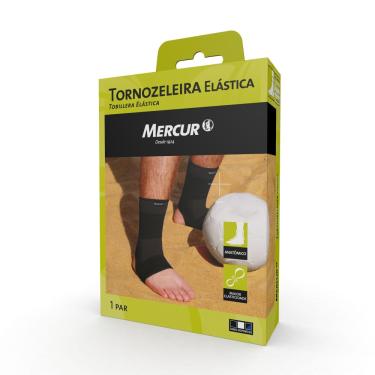 Imagem de Tornozeleira Elastica Tamanho Pequeno Cor Preta