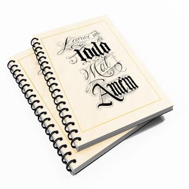 Imagem de Caderno Universitário 10 Mat Frase Livrame De Tode Mal