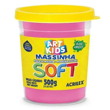 Imagem de Massinha para Modelar Escolar Soft - 500g - Acrilex - MARAVILHA