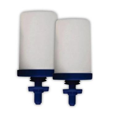 Imagem de Kit com 2 Velas Cerâmica Purificadora para Filtro de Água por Gravidade, Filtro de Barro, com Anéis de Vedação e Porca Plástica