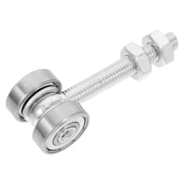 Imagem de HOMSFOU C30 Rolo de portão deslizante polia de trilho de aço inoxidável multifuncional rodízio de portão com mola para portas deslizantes