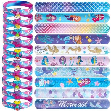 Imagem de DMIGHT Lembrancinhas De Festa Sereia, 30 Peças, Pulseiras Silicone, Sacola Brindes Para Meninos E Meninas, Aniversário Com Tema Subaquático, Suprimentos Chá Bebê