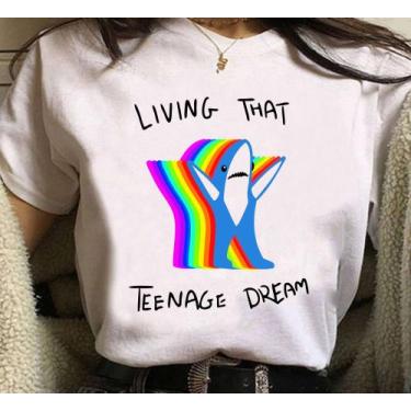 Imagem de Camiseta Katy Perry Left Shark Living That Teenage Dream Unissex - sne