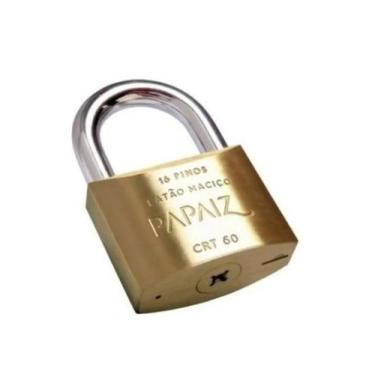 Imagem de Cadeado CRT60 com Chave Tetra - 60mm - Papaiz